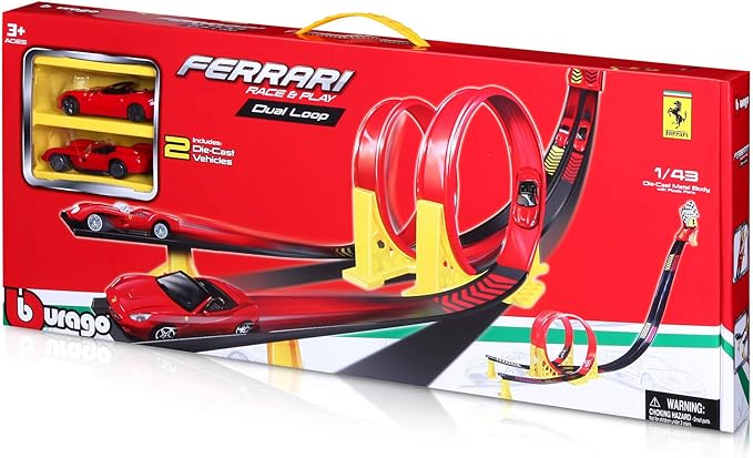 Ferrari Race Play Dual Loop Track Set – Ultimate Racing Thrill for Kids