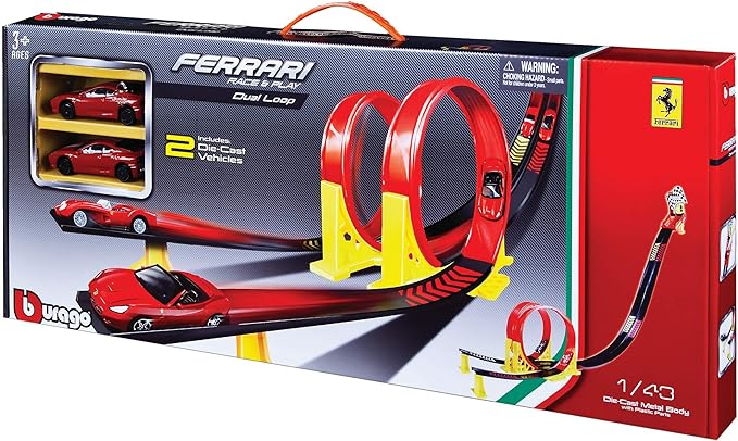 Ferrari Race Play Dual Loop Track Set – Ultimate Racing Thrill for Kids