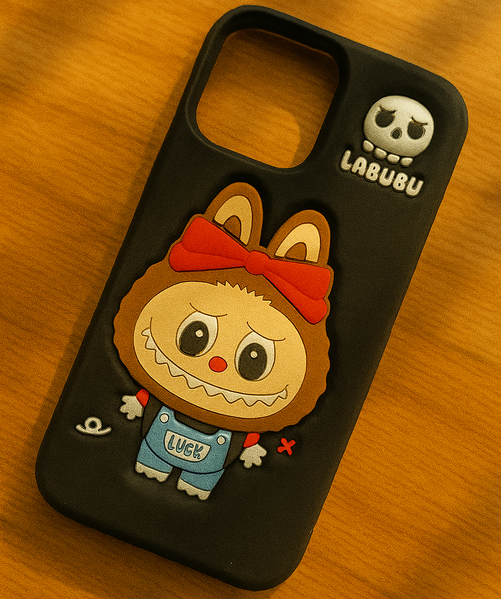 LABUBU "Lucky Bow" 3D Cartoon Silicone iPhone Case