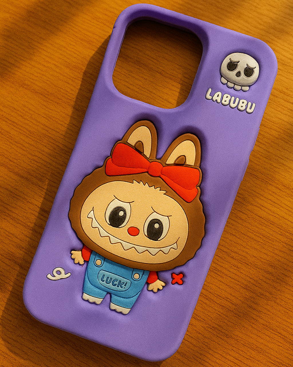 LABUBU "Lucky Bow" 3D Cartoon Silicone iPhone Case