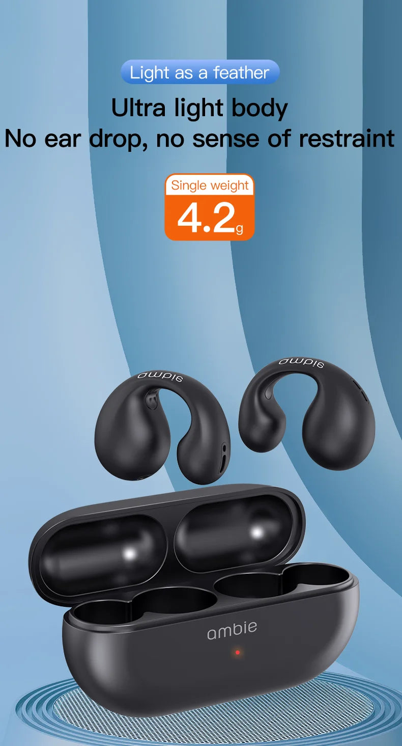 Ambie Wireless Earbuds: Premium Sound, Stylish Design & All-Day Comfort