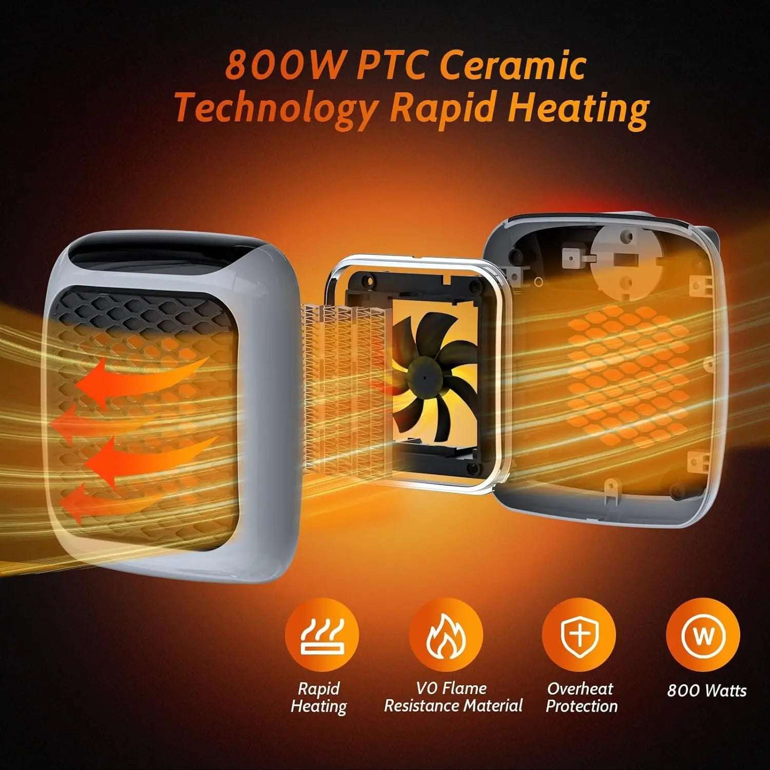 Portable Electric Wall Heater With Thermostat - Portable Winter Heater Season