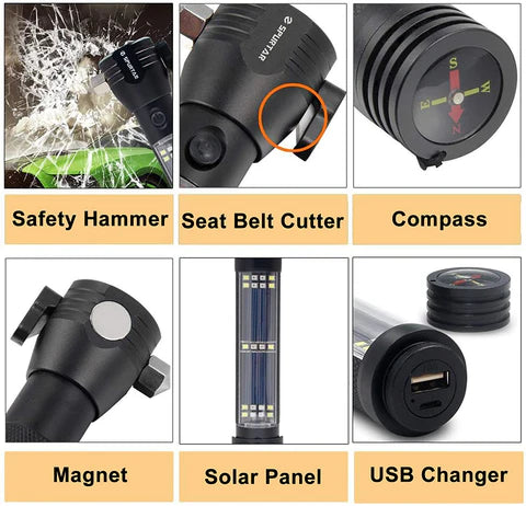 Solar LED Torch USB Rechargeable : Durable, Eco-Friendly & Versatile Lighting Solution